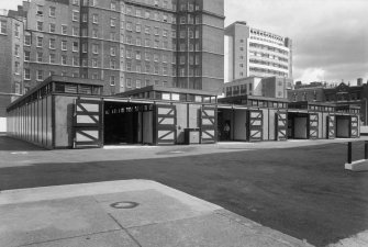 Wellington Barracks, Temporary Stabling, Block A
West elevation.