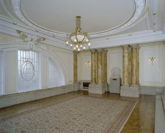 Interior. 1st floor, lobby, view from S