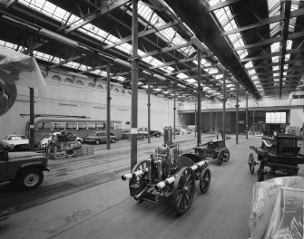 Glasgow Museum of Transport, interior.
View of main hall from South-East.