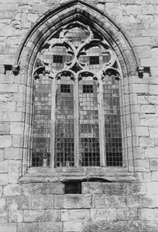 Detail of late-medieval window tracery.