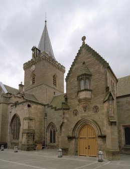 Transept tower and Lorimer porch. View from SSE. (CN Only)