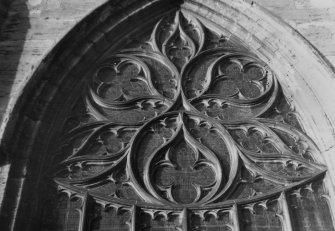 Detail of tracery on St Katherine's Aisle window.