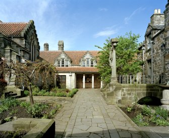 All Saints Episcopal Church,  St Andrews.  North East courtyard, view from East.