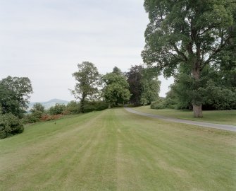 E lawn and drive, view from SW