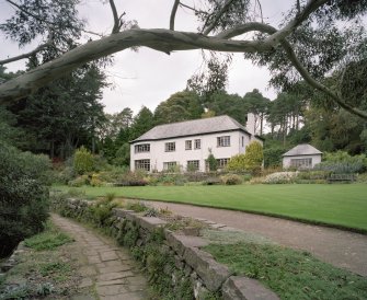 View from SSE showing garden front and terraces