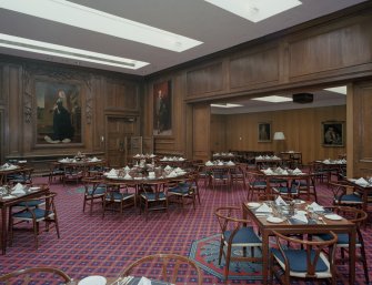 Interior, first floor, main dining-room, view from North East