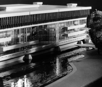 View of model showing proposed design.