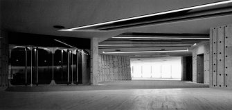 Interior.
View of circulation space between conference halls.