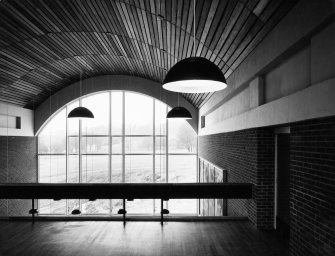 View of refectory gallery in Falmer House.