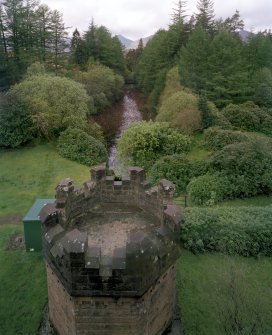 View from dam looking W