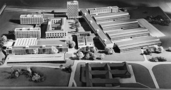 Model of pure and applied sciences development as viewed from south west.
