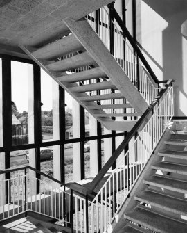 Detail of undergraduate staircase in agricultural science building.