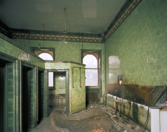 Interior.  View from E of gentlemen's toilet.