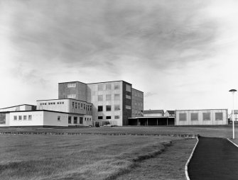 View of Thurso secondary school from grounds.
			