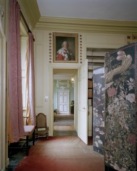 Interior.
View from the E into the Entrance hall from the Chinese Drawing room.