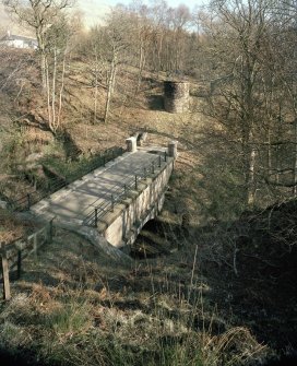 View from West of Ballewan Aqueduct 1885 Bridge with air chaft in background