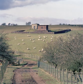 Scanned copy of photograph showing Ballat 1855 and 1885 Water Chambers and 1855 and 1885 valve houses and compound