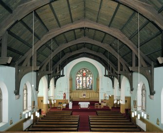 Interior. View from N at gallery level