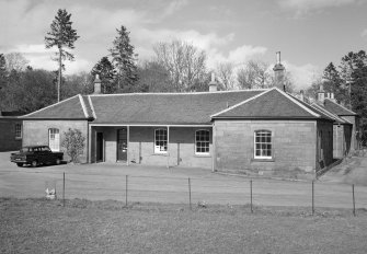 View of south side of dairy block, Dupplin Castle.