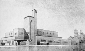 Scanned copy of image from annual report of Miners' Welfare Fund, 1934, Figure 3, Cardowan Colliery Baths, Lanarkshire.