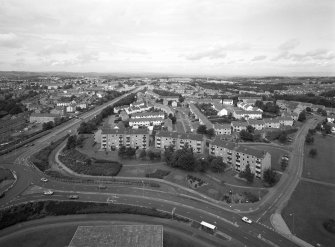 Aerial view from Centre One tower looking W.