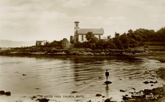 General view.
Insc: 'Ascog Free Church, Bute. 2614. J.V.'.