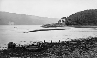 Digital copy of historic photographic view of Castle Lachlan.
Insc: 'Castle Lachlan. Loch Fyne. 2304. G.W.W.'