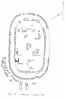 House M.  Copy of W Henderson sketch plan.