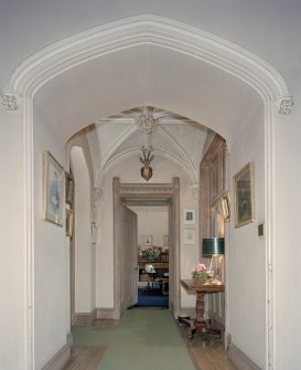 Corridor leading to sitting-room, interior view of area outside sitting-room from South West.