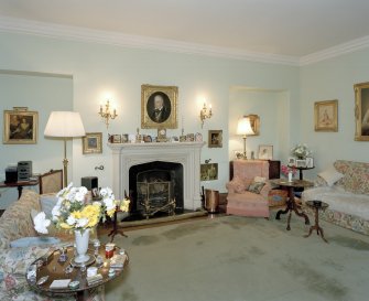 Modern sitting-room, interior view from East.