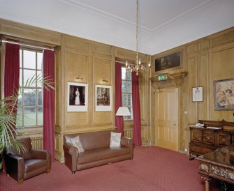 Craigiehall House, Edinburgh. Interior. General view of Inner hall.