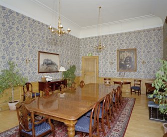 Craigiehall House, Edinburgh. Interior. General view of Blue Room from NW.