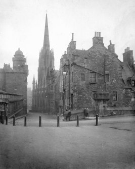 Historic photographic view of Castlehill.