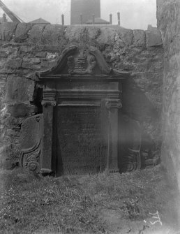 View of tomb in Canongate Churchyard.