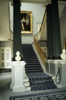 Interior view in the Signet Library, Parliament Square showing the main staircase.