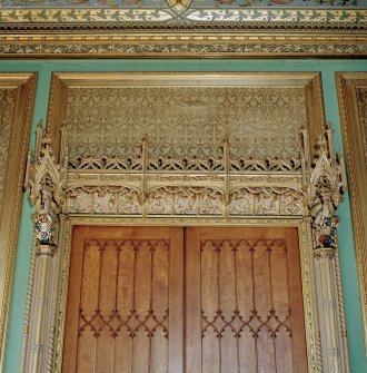 Taymouth Castle.  1st. floor, Chinese drawing-room, detail of decoration above door to anteroom.