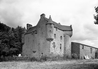 General view of Fiddes Castle from north west.