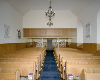 Interior. View from E showing blocked gallery