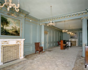 Interior. First floor. South room from west.