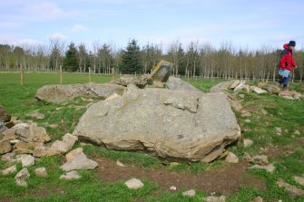 The recumbent stone from the SE