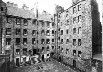 General view of Nos 3, 5, 7 and 10 Milne's Court (the north and east sides of the couryard)
