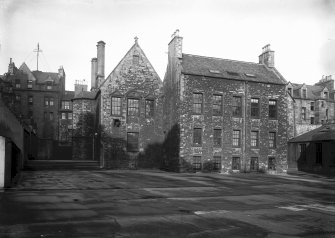Moray House. West block and 18th century addition, from south west