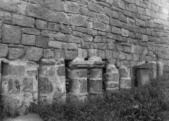 Detail of reused masonry.