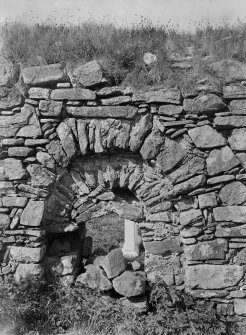 View of inner face of chapel entrance.