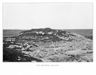 Tiree, Dun Heanish.
View from the south.
Photograph copied from 'Coll and Tiree' by Erskine Beveridge.