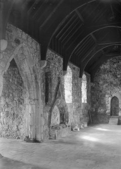 St Clement's Church, Rodel. Interior. General view looking SW.