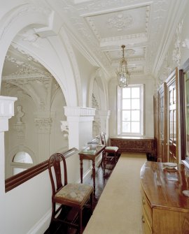 Interior.  1st. floor, hall, E gallery, view from S