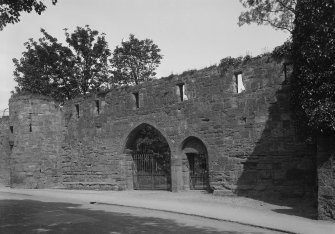 Abbey Wall, St Andrews: 'Teinds Yett'.