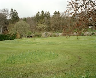 Leith Hall.  Walled garden: view from South