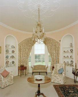 View from North of oval drawing-room on first floor of Leith Hall, Aberdeenshire